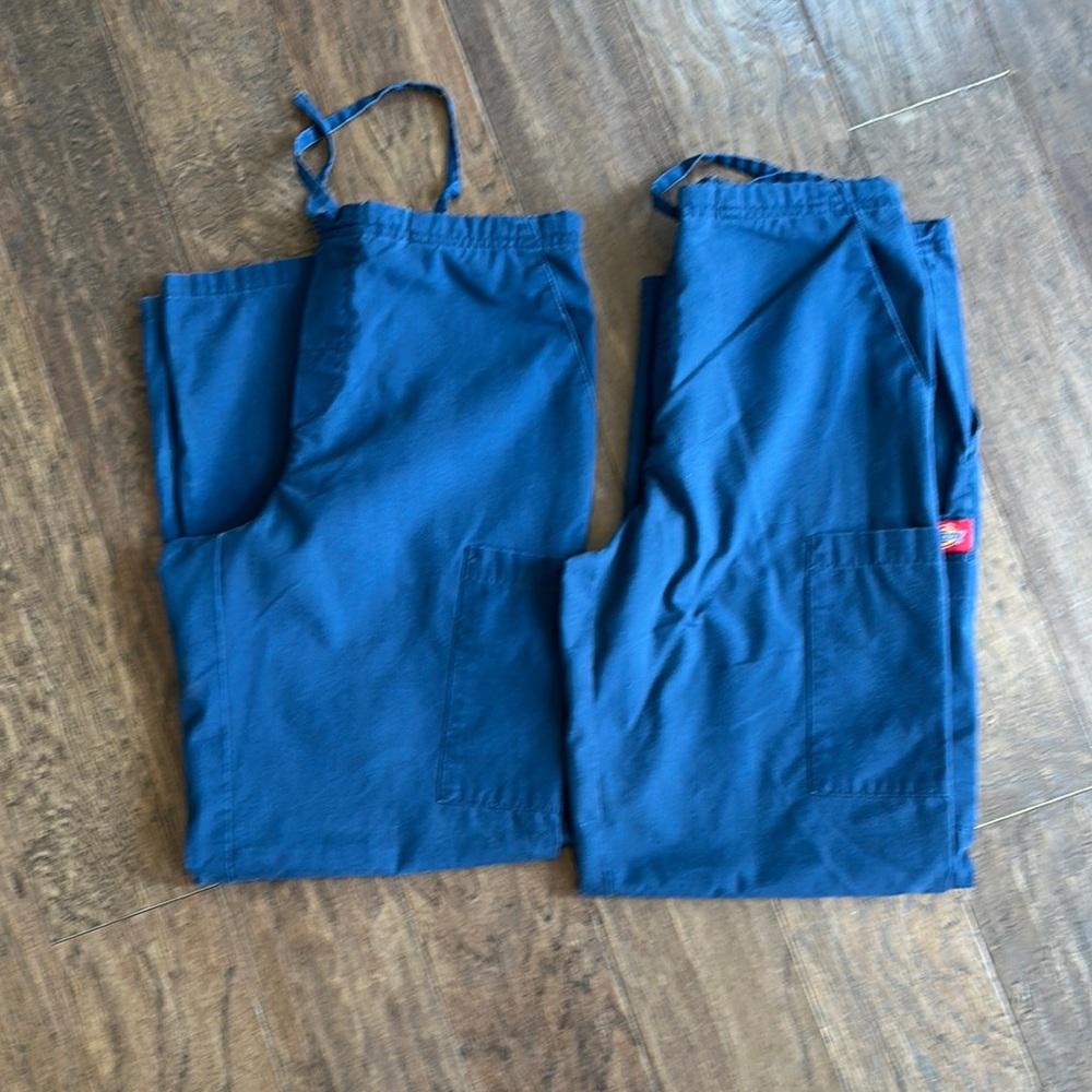 🩺Dickies XS Petite Navy Cargo Scrub Pants